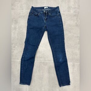 LOFT Dark Blue Women's Curvy Skinny Jeans